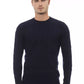 Blue Wool Men Sweater