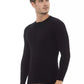 Black Viscose Men Sweater