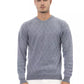 Light Blue Viscose Men Sweater