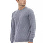 Light Blue Viscose Men Sweater