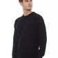 Black Viscose Men Sweater