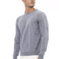 Light Blue Viscose Men Sweater
