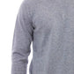 Light Blue Viscose Men Sweater
