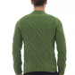 Green Merino Wool Men Sweater
