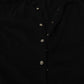 Elegant Black Crystal-Button Cardigan