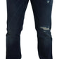 Exquisite Straight Fit Washed Denim Jeans