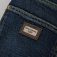 Exquisite Straight Fit Washed Denim Jeans