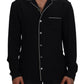 Elegant Silk Pajama Style Shirt