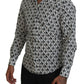 Elegant Slim Fit Logo Print Shirt