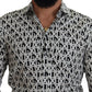 Elegant Slim Fit Logo Print Shirt