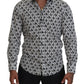 Elegant Slim Fit Logo Print Shirt