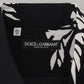 Elegant Black Palm Tree Print Casual Shirt