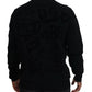 Elegant Black Wool Crewneck Sweater