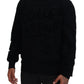 Elegant Black Wool Crewneck Sweater