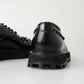 Elegant Studded Black Leather Derby Shoes