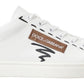 Elegant Low Top Leather Sneakers in White