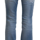 Elegant Mid Waist Flared Denim Jeans