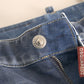 Elegant Mid Waist Flared Denim Jeans