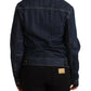 Chic Dark Blue Denim Jacket