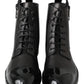 Elegant Leather Zipper Ankle Boots