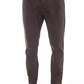 Brown Cotton Men Pant