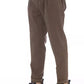 Brown Cotton Men Pant