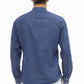 Blue Cotton Men Shirt