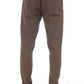 Brown Cotton Men Pant