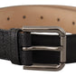 Black Calf Leather Brown Backend Belt