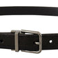 Elegant Ostrich Leather Designer Belt