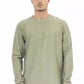 Green Cotton Men Sweater