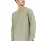 Green Cotton Men Sweater