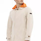 Beige Cotton Men Jacket