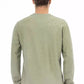 Green Cotton Men Sweater