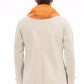 Beige Cotton Men Jacket