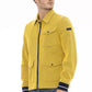 Yellow Cotton Men Jacket