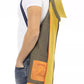 Yellow Cotton Men Jacket