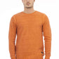Orange Wool Men Sweater