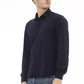 Blue Polyamide Men Shirt