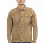 Brown Cotton Men's Jacket
