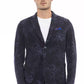 Blue Cotton Mens Blazer