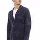 Blue Cotton Mens Blazer