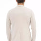 Beige Cotton Men Blazer