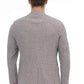 Beige Cotton Men Blazer