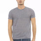 Blue Linen Men T-Shirt