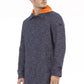 Blue Cotton Men Jacket
