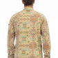 Beige Cotton Men Shirt