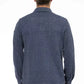 Blue Polyester Men Shirt