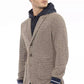 Brown Polyester Men Blazer