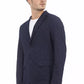 Blue Cotton Men Blazer